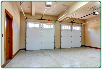 Interior View of Garage Doors in Houston, TX
